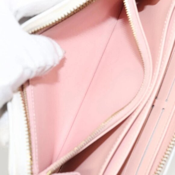 LOUIS VUITTON Monogram Garden Zippy Wallet White M81694 LV Auth 121163 - Picture 13 of 16